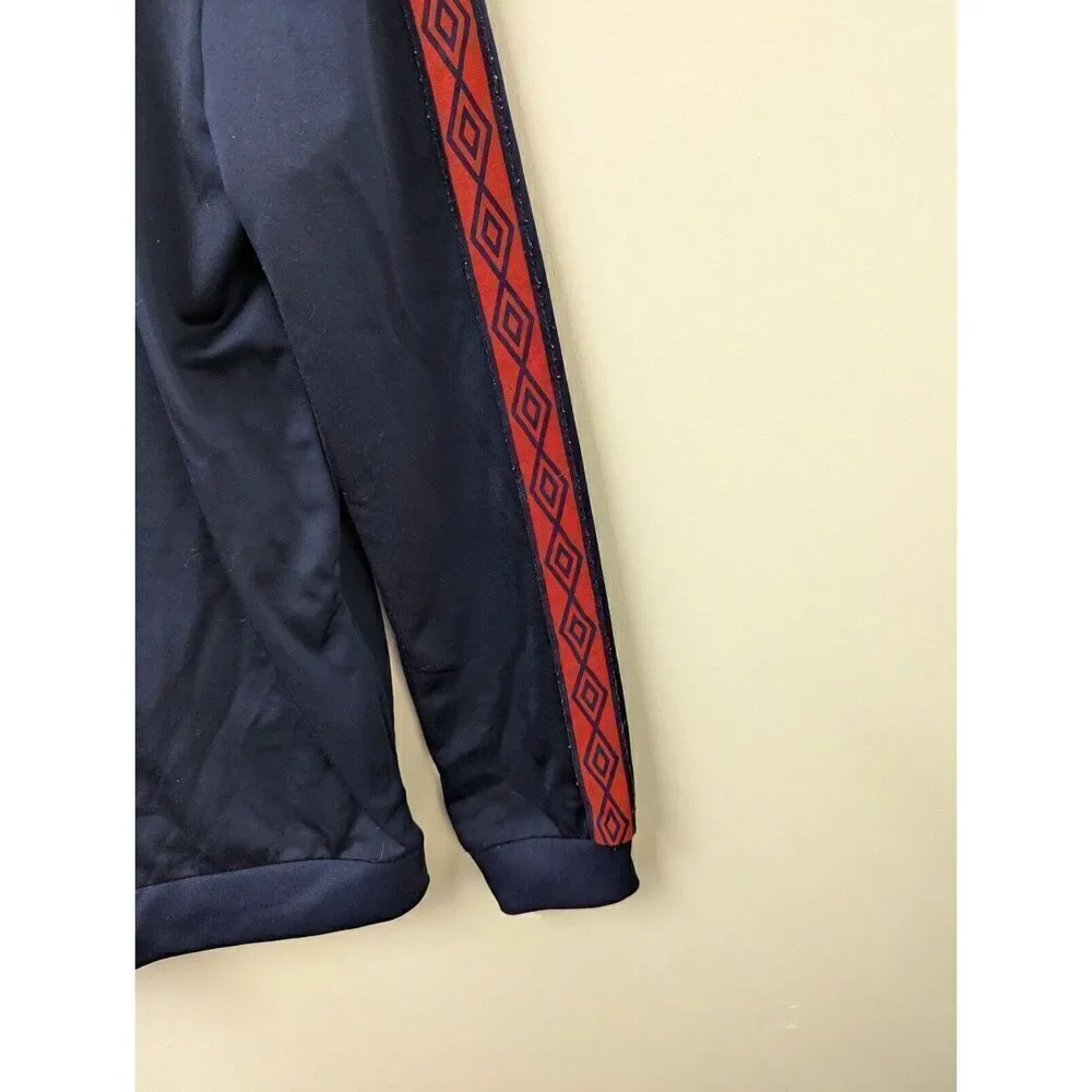 Youth Boys Umbro‎ Full Zip Warmup Track Jacket Gray Red XL 14/16  Gray Red